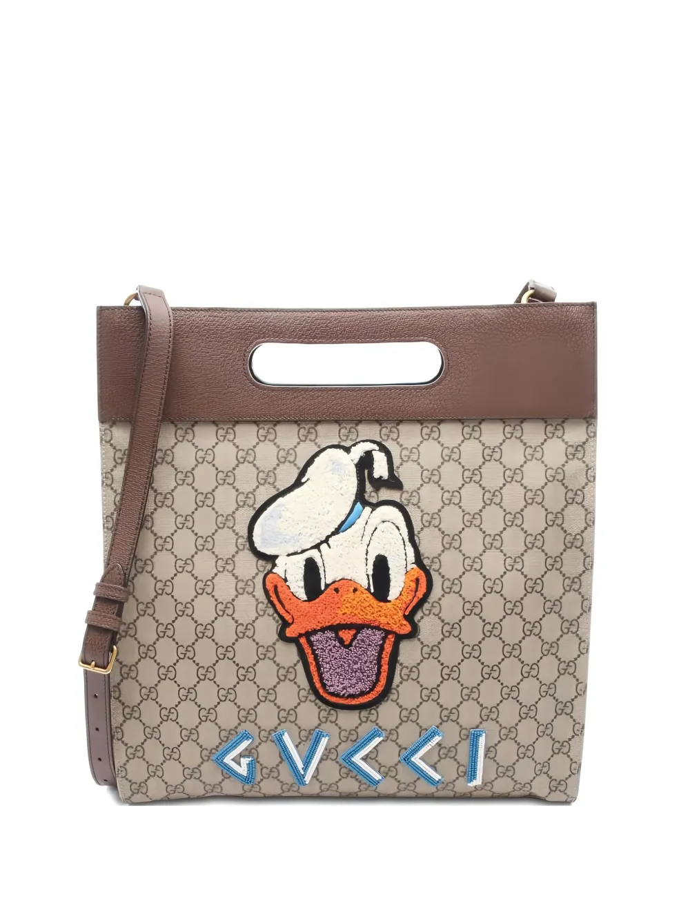 Gucci Pre-Owned x Disney Neo Donald Duck two-way handbag - ブラウン Gucci Pre-Owned x Disney Neo Donald Duck two-way handbag - ブラウン