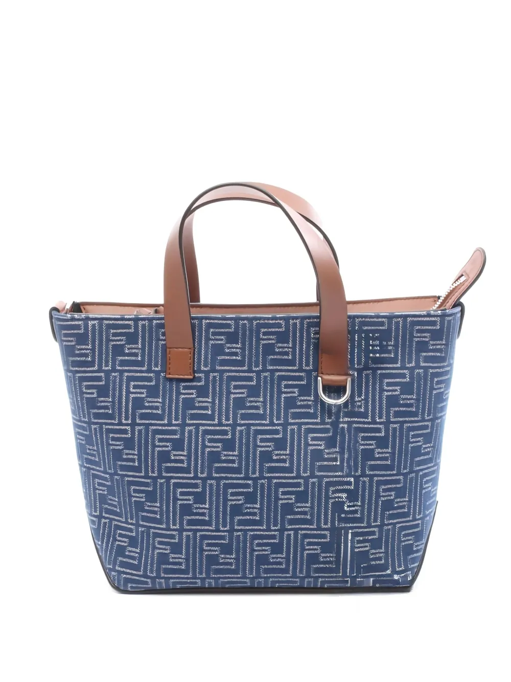 Fendi Pre-Owned small FF-motif shopping bag | Blue | Image 1