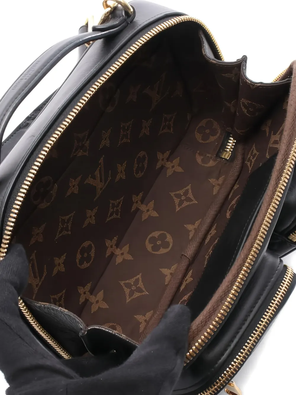Pre-owned Louis Vuitton Utility Two-way Handbag In Black