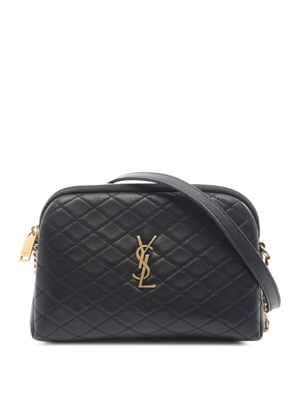 Saint Laurent 2020s Gabby quilted chain Gabby pouch shoulder bag | Black | Image 1