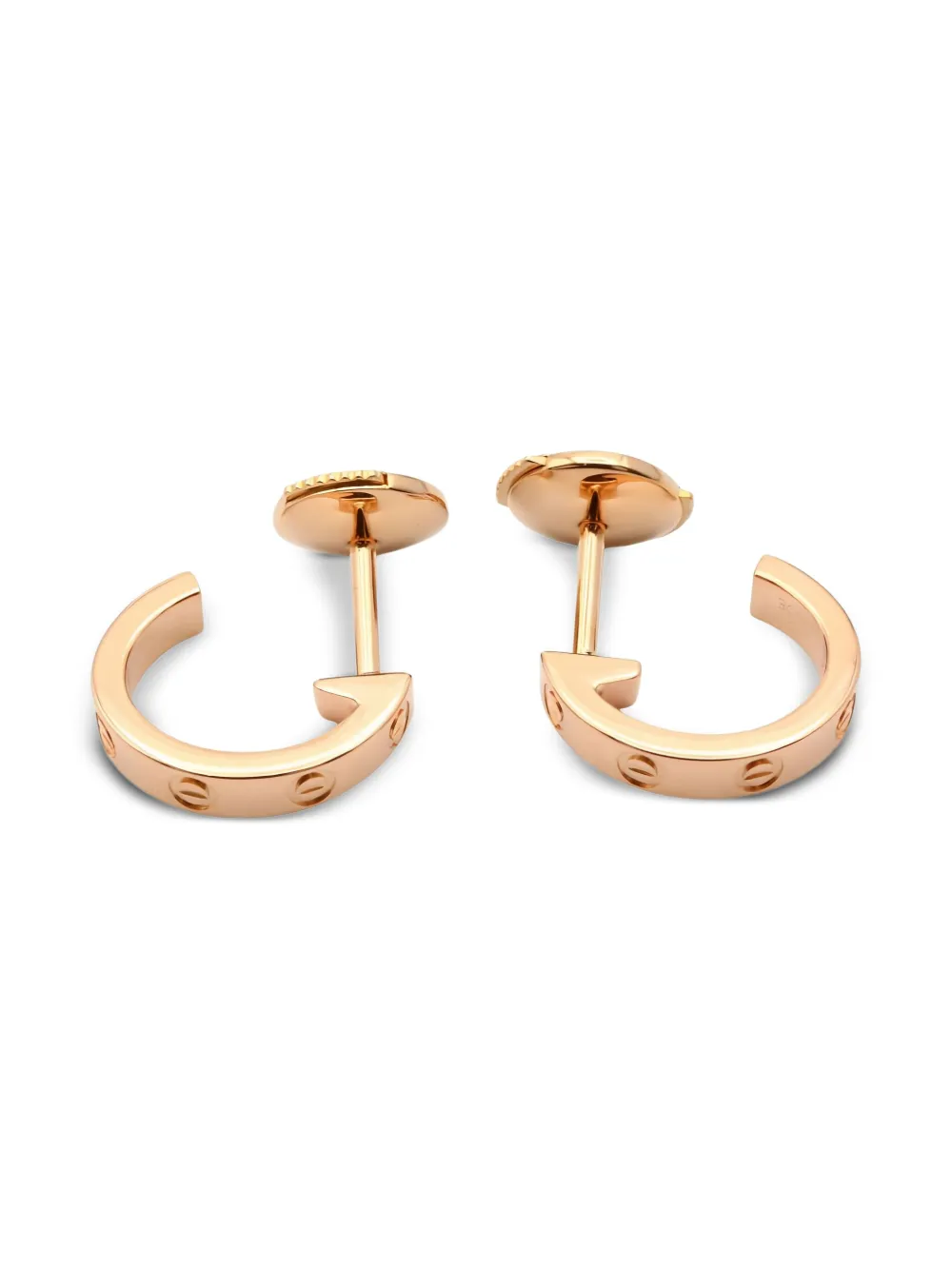 Cartier 18K rose gold mini Love earrings | Image 2