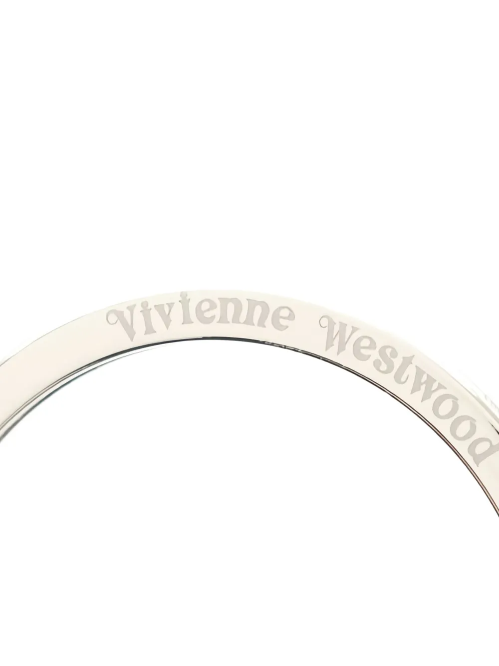Pre-owned Vivienne Westwood Orb Keyring In Gray
