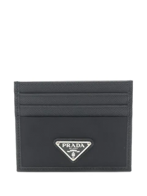 Prada Pre-Owned 2020s Tessuto Saffiano-leather cardholder