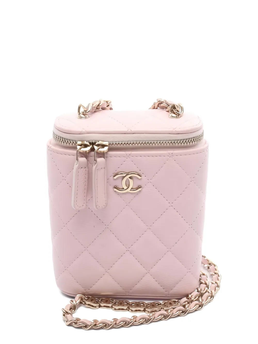 CHANEL Pre-Owned 2020s caviar leather shoulder bag - ピンク CHANEL Pre-Owned 2020s caviar leather shoulder bag - ピンク