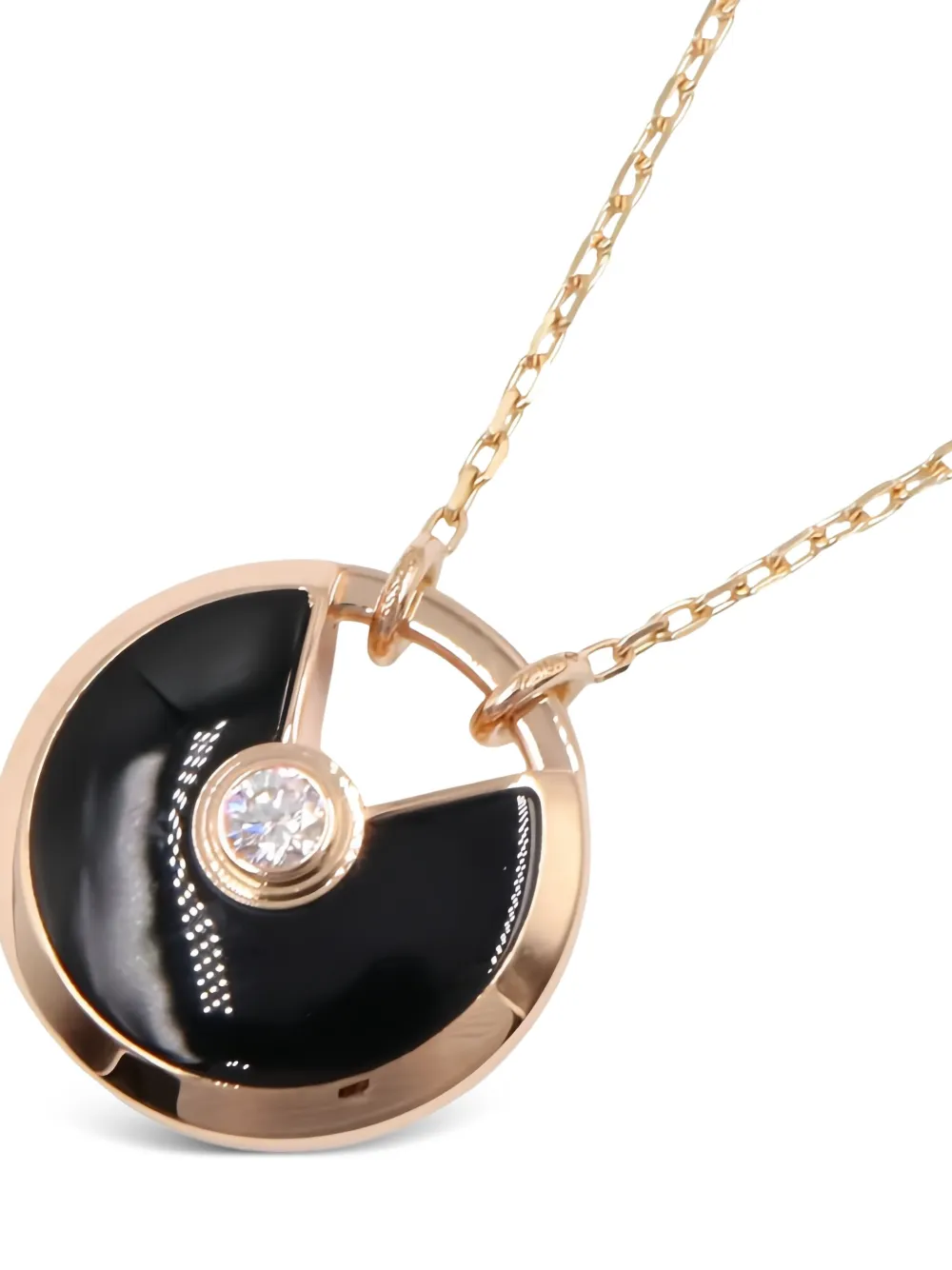 Cartier silver Amulette de Cartier diamond and onyx necklace | Image 2