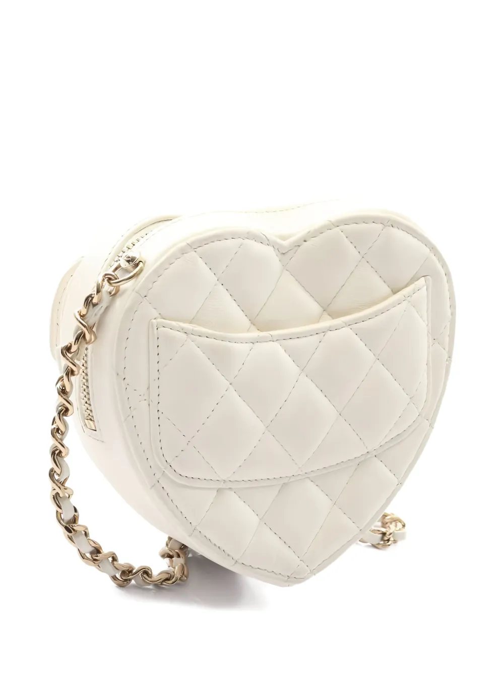 Pre-owned Chanel 2021-2022 Leather Mini Bag In White