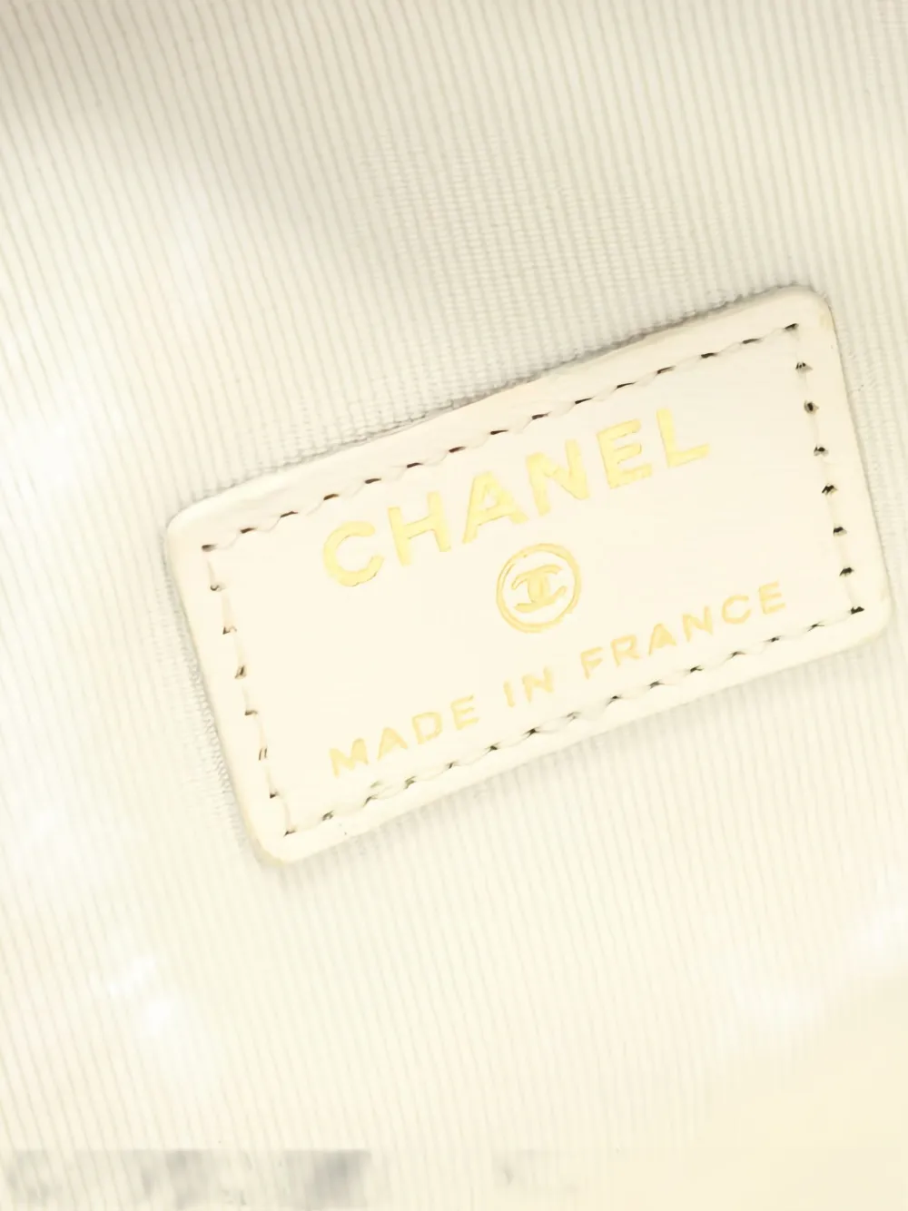 Pre-owned Chanel 2021-2022 Leather Mini Bag In White
