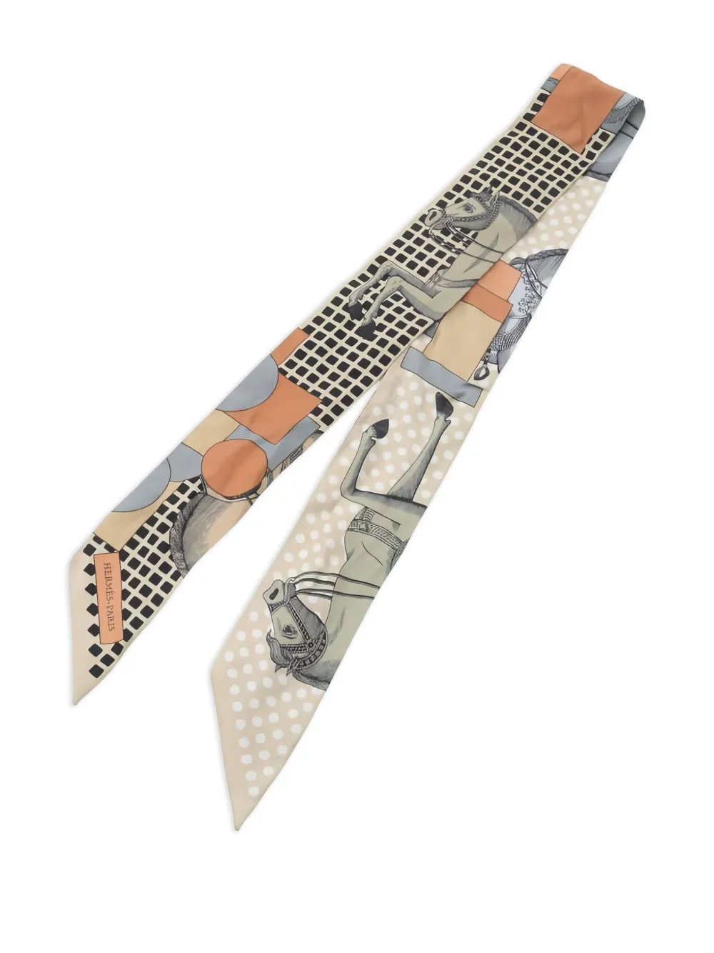 Hermès Pre-Owned 2000s Cavalier en Formes ribbon scarf | Image 2