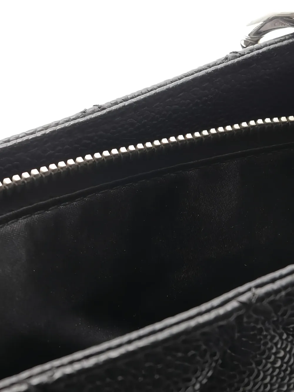 Pre-owned Chanel 2014 Matelassé Chain Tote Bag In Black