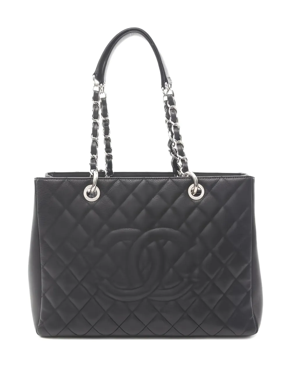 CHANEL Pre-Owned 2014 Matelassé Chain tote bag | Black | Image 1