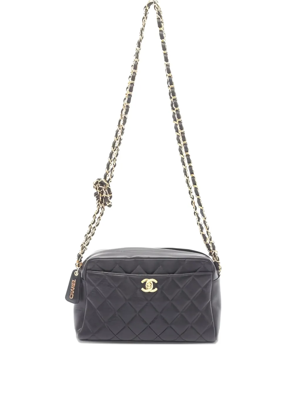 CHANEL Pre-Owned diamond-quilted shoulder bag | Black | Image 1