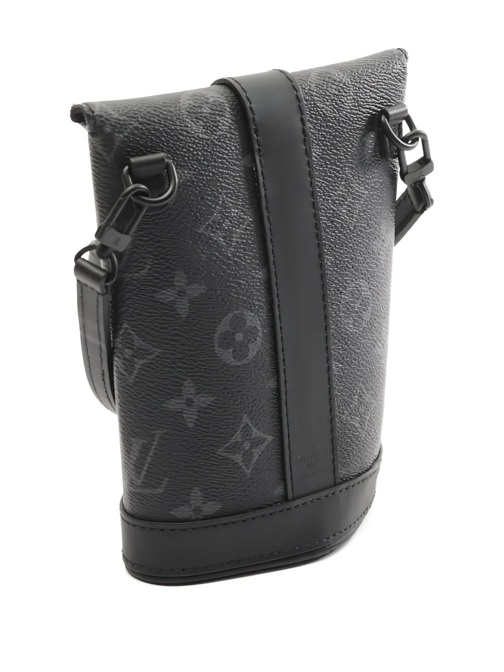 Pre-owned Louis Vuitton Monogram Eclipse Shoulder Bag In Black