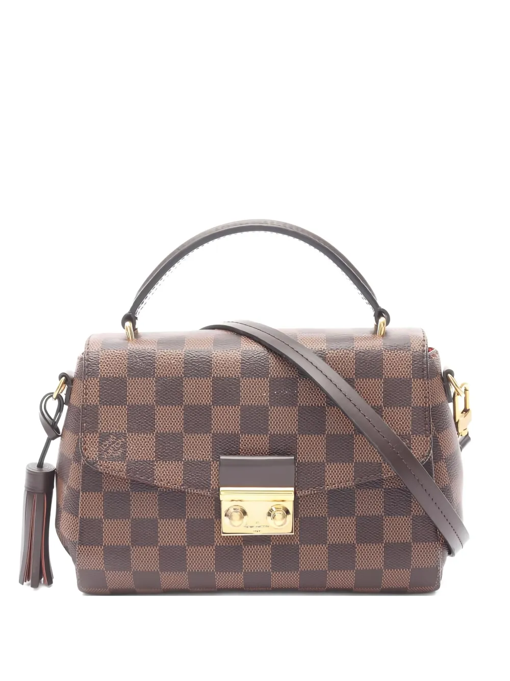 Louis Vuitton Pre-Owned 2016 Croisette Damier-Ebène satchel bag - ブラウン Louis Vuitton Pre-Owned 2016 Croisette Damier-Ebène satchel bag - ブラウン