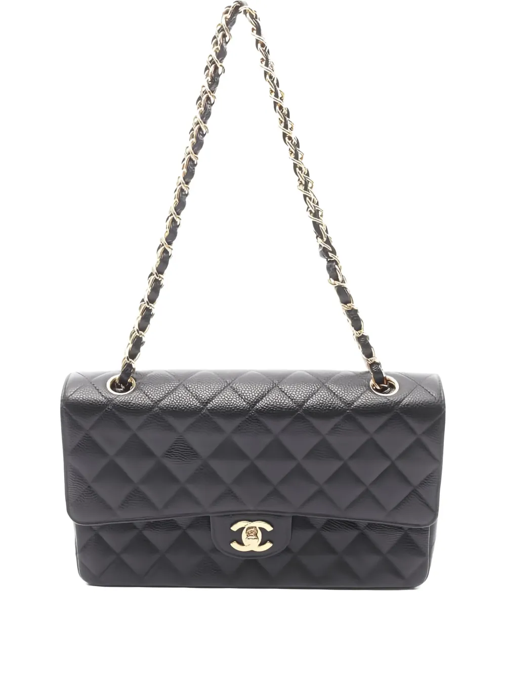 CHANEL Pre-Owned 2003-2004 diamond-quilted shoulder bag - ブラック CHANEL Pre-Owned 2003-2004 diamond-quilted shoulder bag - ブラック