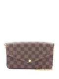Louis Vuitton Pre-Owned 2019 Félicie Damier Ebène canvas wallet - Brown