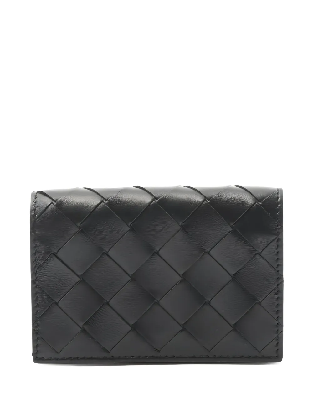 Bottega Veneta Pre-Owned 2020s Intrecciato leather card case | Black | Image 1