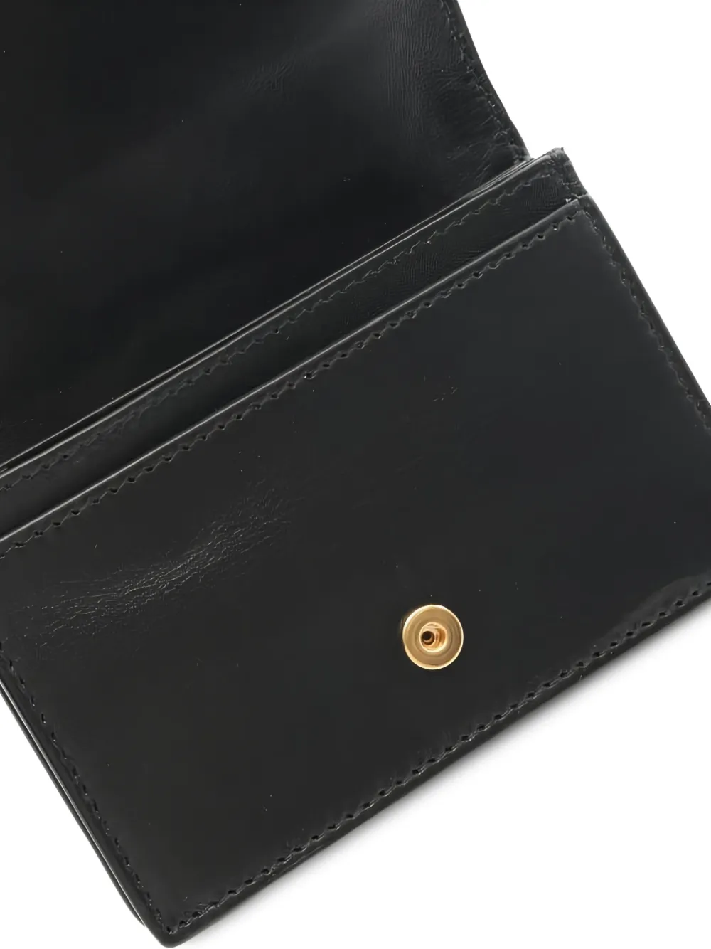 Bottega Veneta Pre-Owned 2020s Intrecciato leren pasjeshouder Zwart