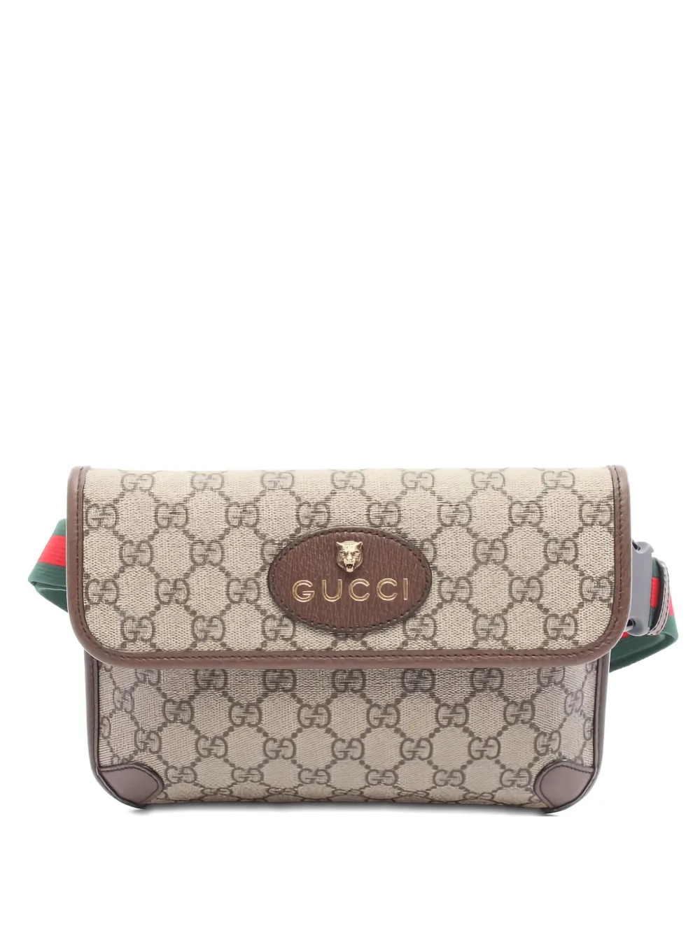 Gucci Pre-Owned 2010s GG Supreme Canvas belt bag - ブラウン Gucci Pre-Owned 2010s GG Supreme Canvas belt bag - ブラウン