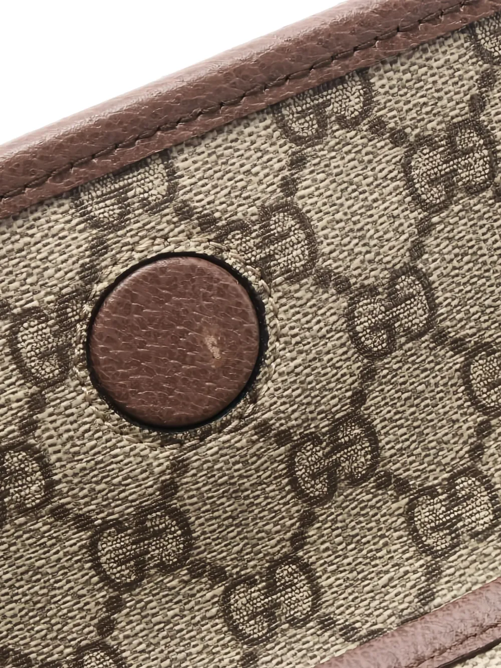 Pre-owned Gucci 1910s Gg Supreme Canvas Belt Bag In Brown