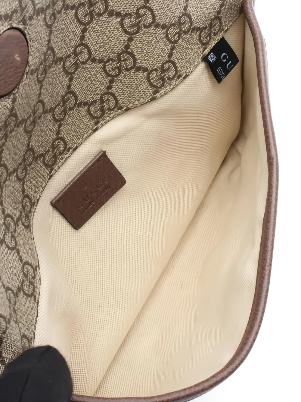 Pre-owned Gucci 1910s Gg Supreme Canvas Belt Bag In Brown