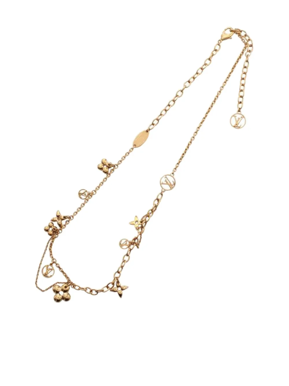 Louis Vuitton Pre-Owned 2022 flower necklace | Gold | Image 1