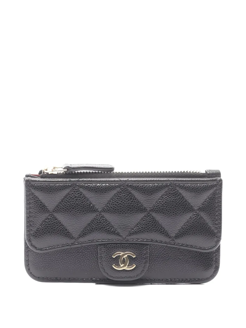 CHANEL Pre-Owned 2021s diamond-quilting coin purse | Black | Image 1