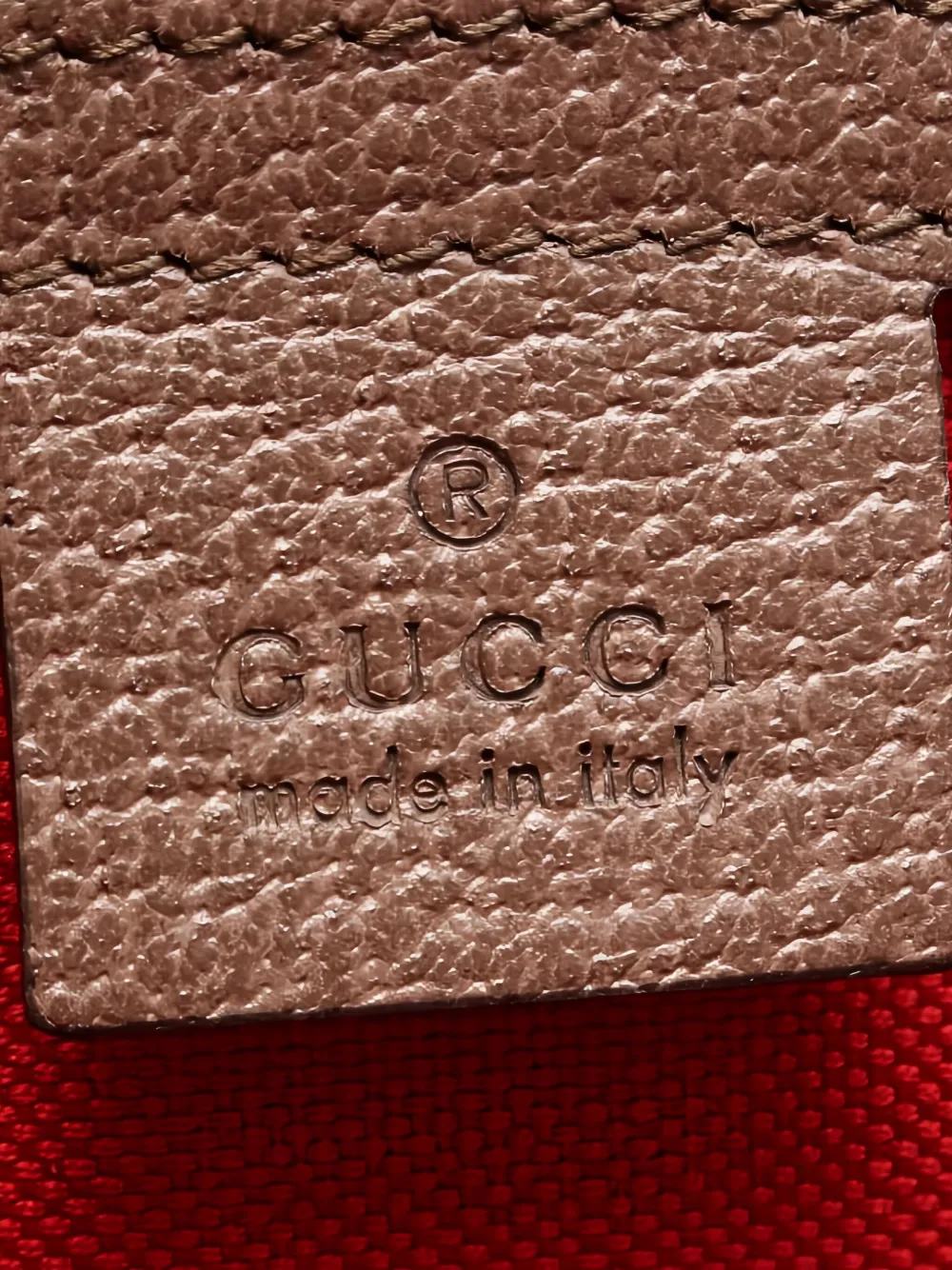 Pre-owned Gucci 1910s Interlocking G Tote Bag In Red
