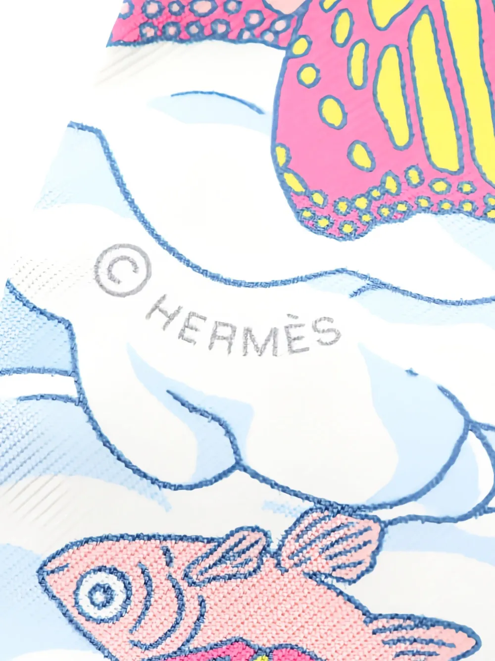 Pre-owned Hermes Sur Mon Nuage Scarf In Red