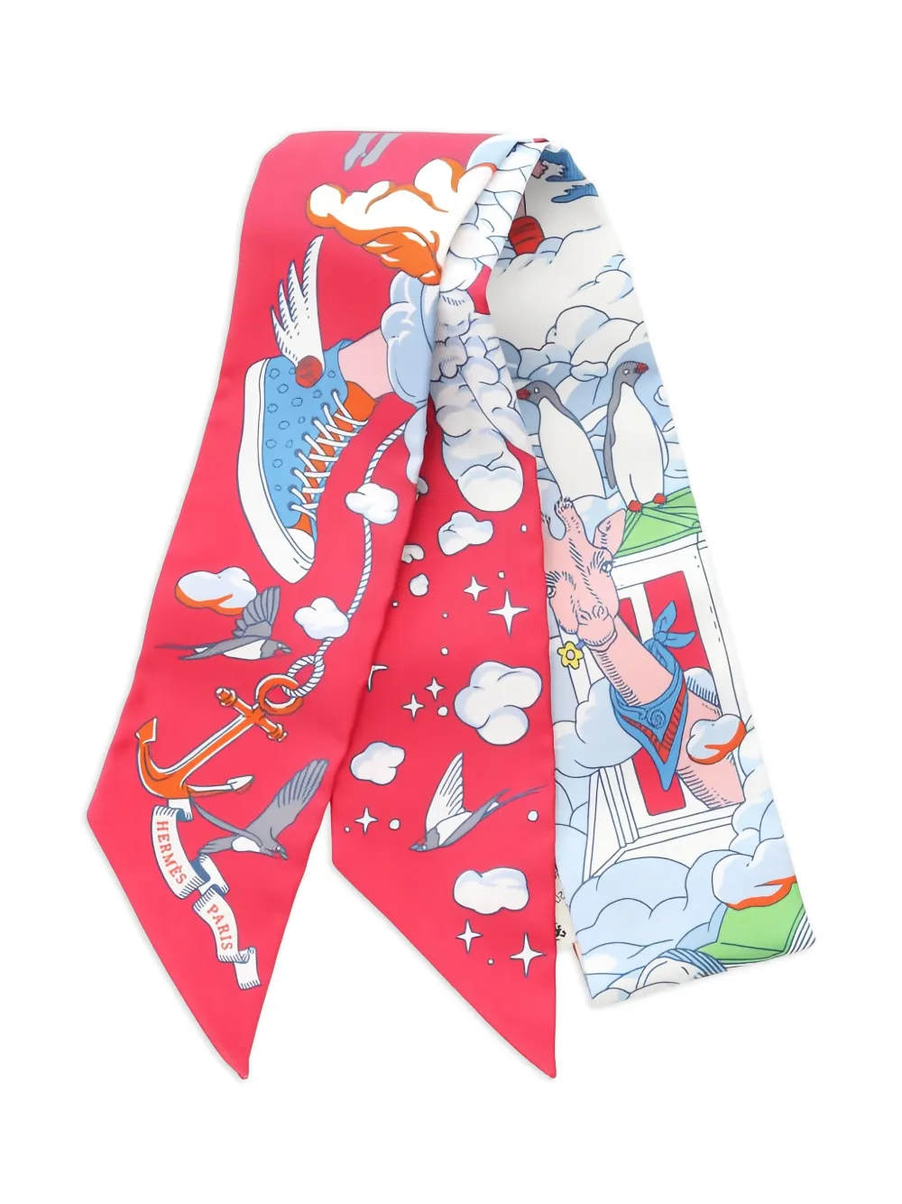 Hermès Pre-Owned Sur Mon Nuage scarf | Red | Image 1