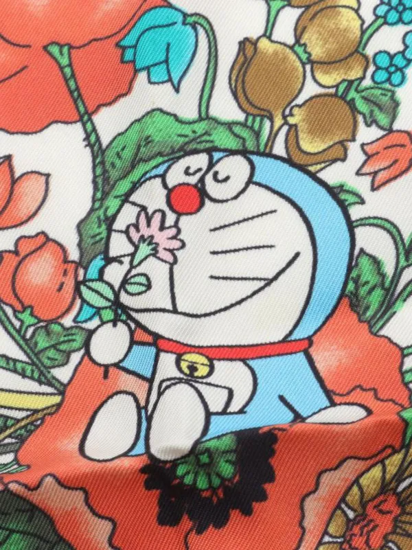 Gucci Pre-Owned x Doraemon Silk Scarf | Blue | FARFETCH