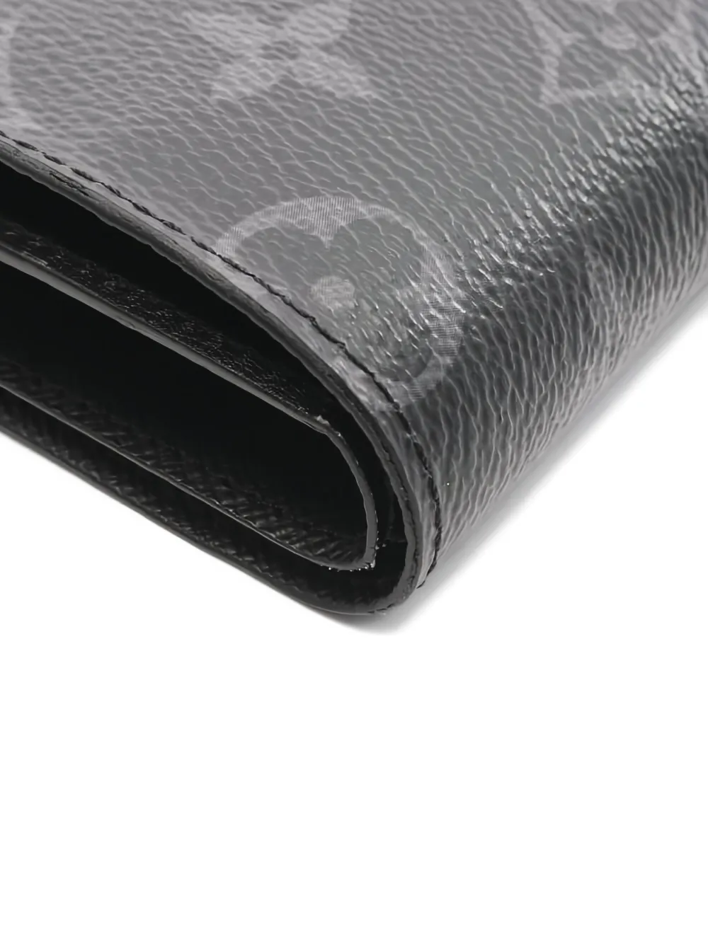 Pre-owned Louis Vuitton Portefeuille Marco Nm Eclipse Bifold Wallet In Black