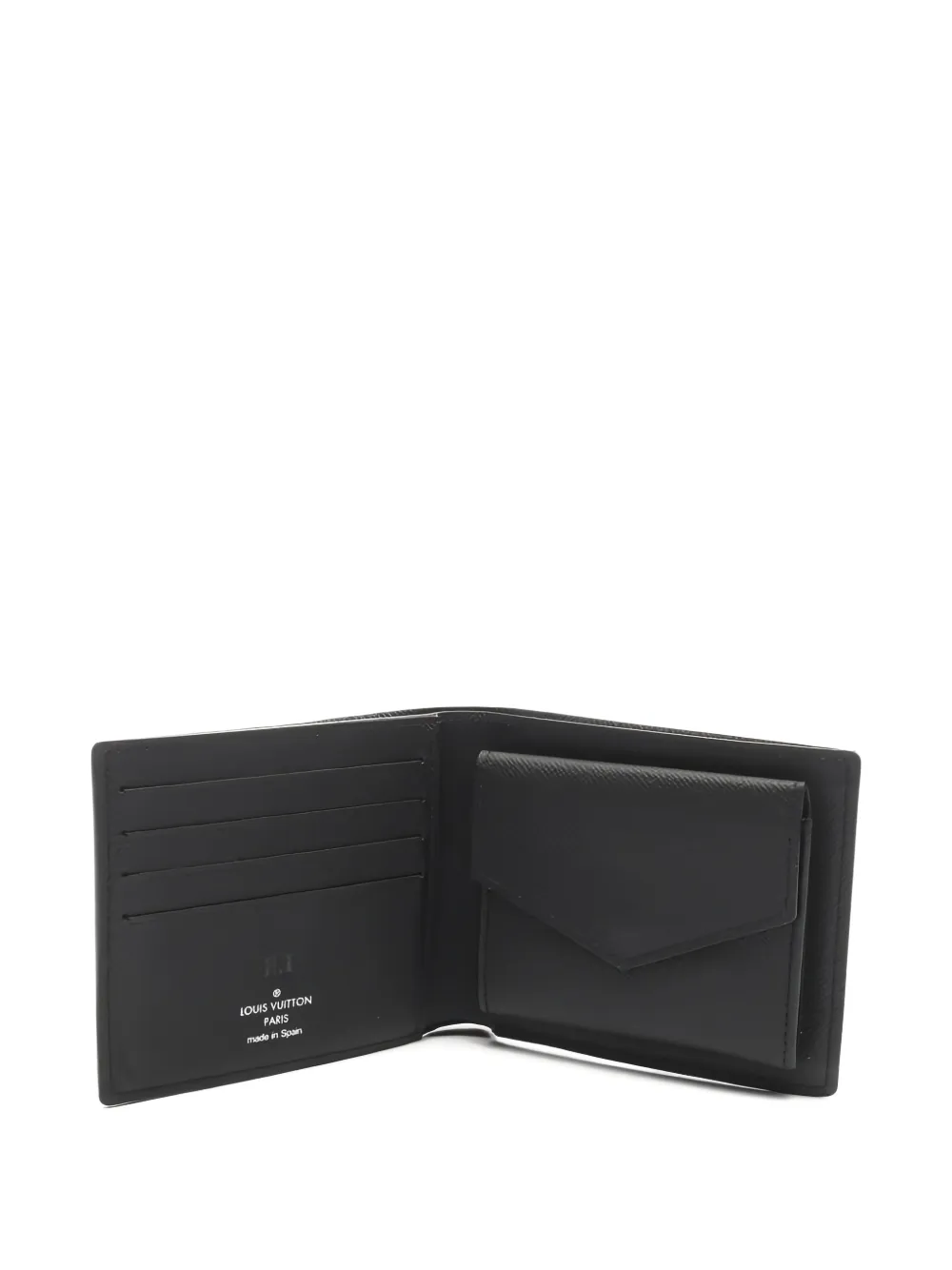 Pre-owned Louis Vuitton Portefeuille Marco Nm Eclipse Bifold Wallet In Black