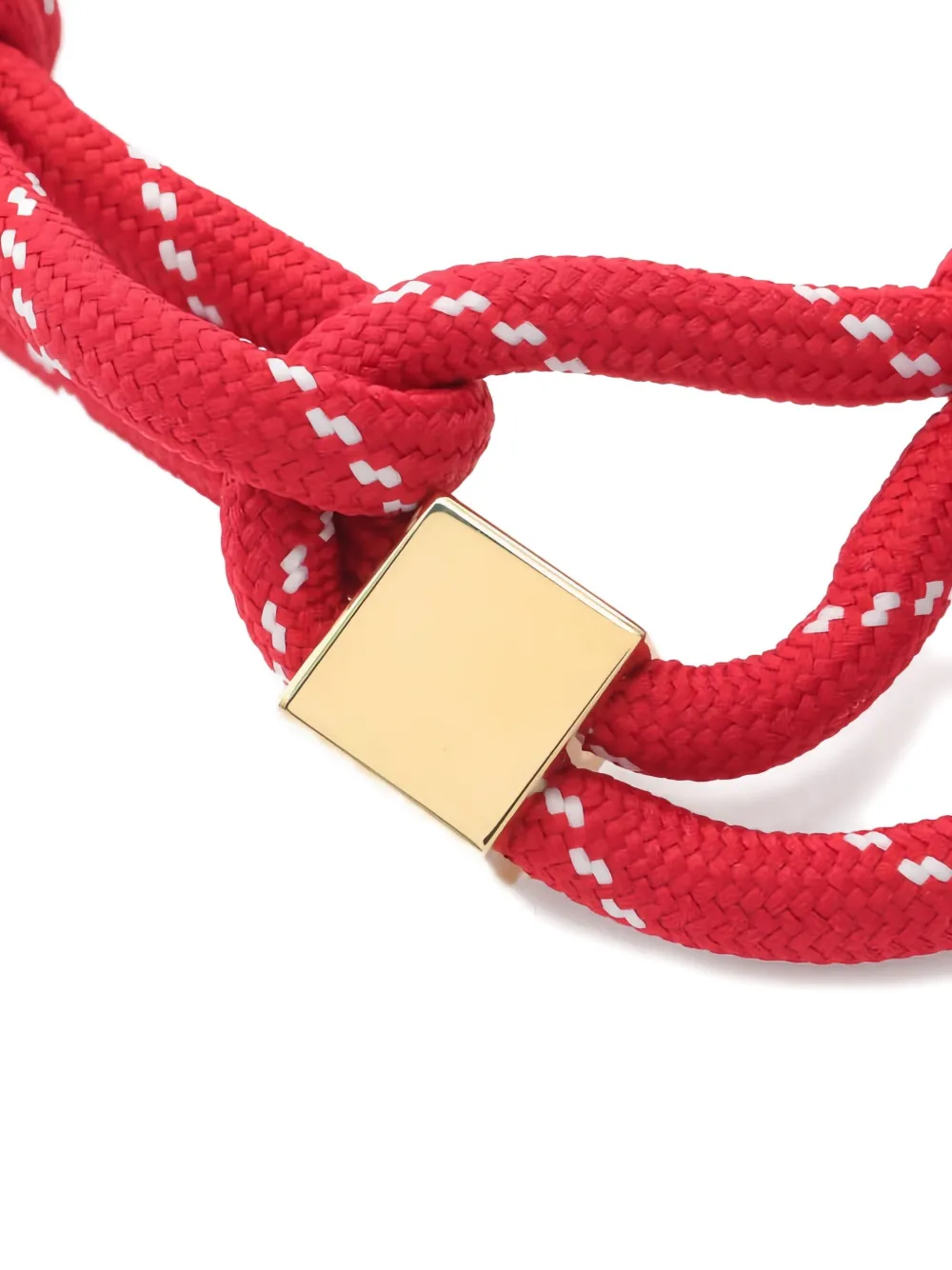 Pre-owned Miu Miu Logo-plaque Bracelet In Red