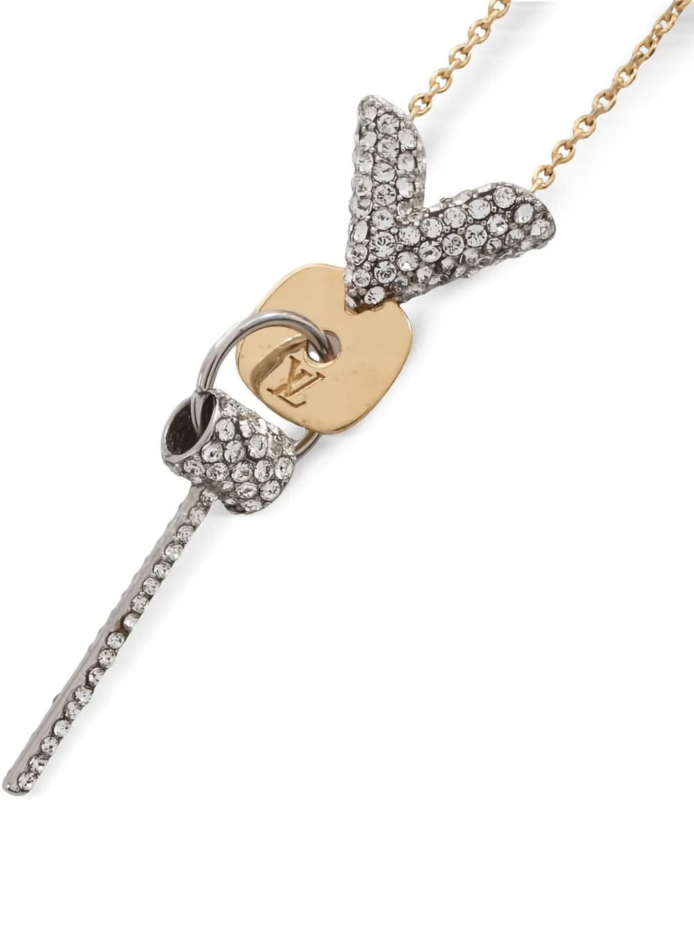Louis Vuitton Pre-Owned 2017 Essential V Strass necklace | Image 2