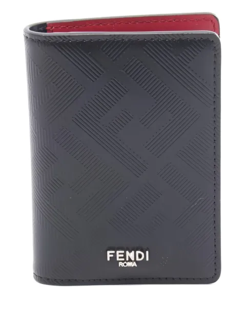 Fendi Pre-Owned Portacarte Shadow goffrato anni 2020