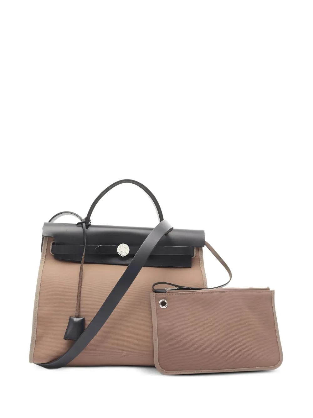 Pre-owned Hermes 2017 Herbag Zip Pm Tote Bag In Neutral
