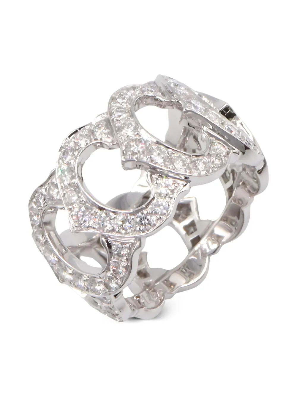 Cartier 2010s 18K white gold diamond C de Cartier ring | Image 2