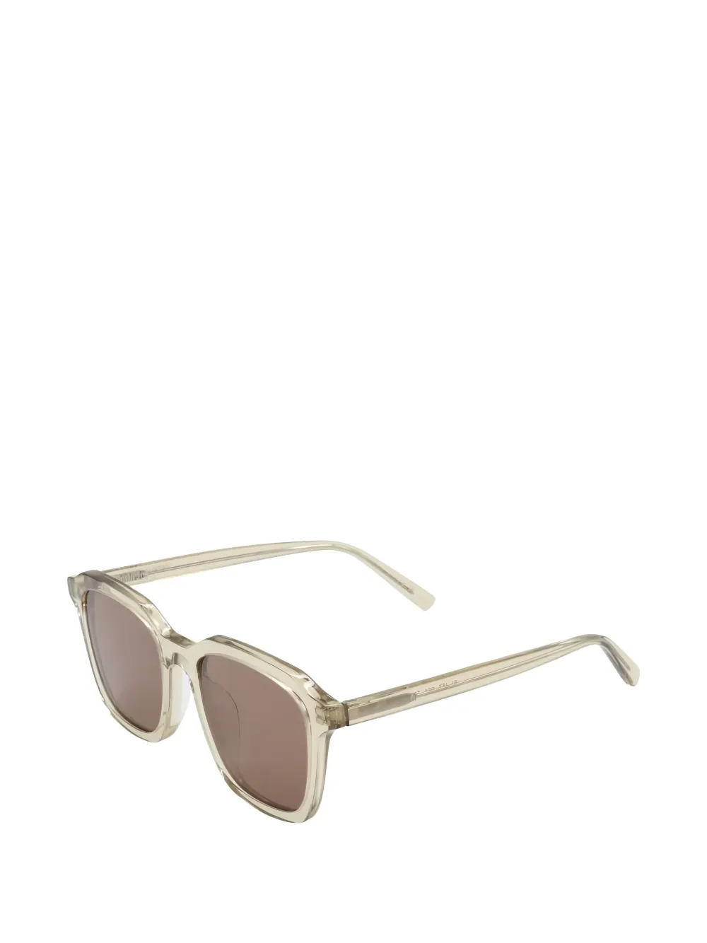 Pre-owned Saint Laurent Square-frame Sunglasses In Brown