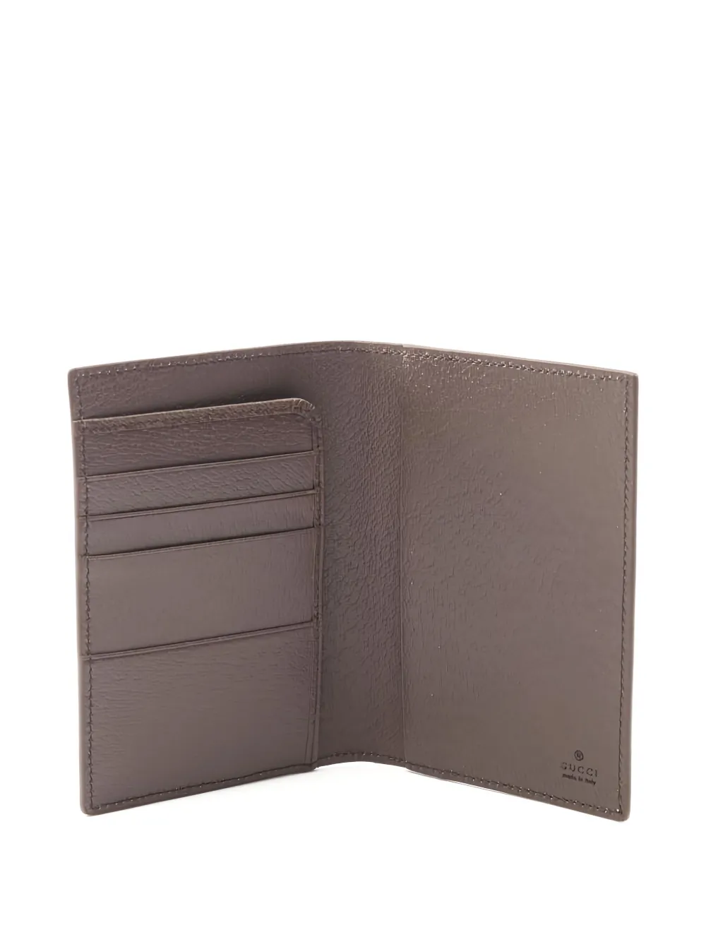 Pre-owned Gucci Gg Supreme Card Case In Neutral