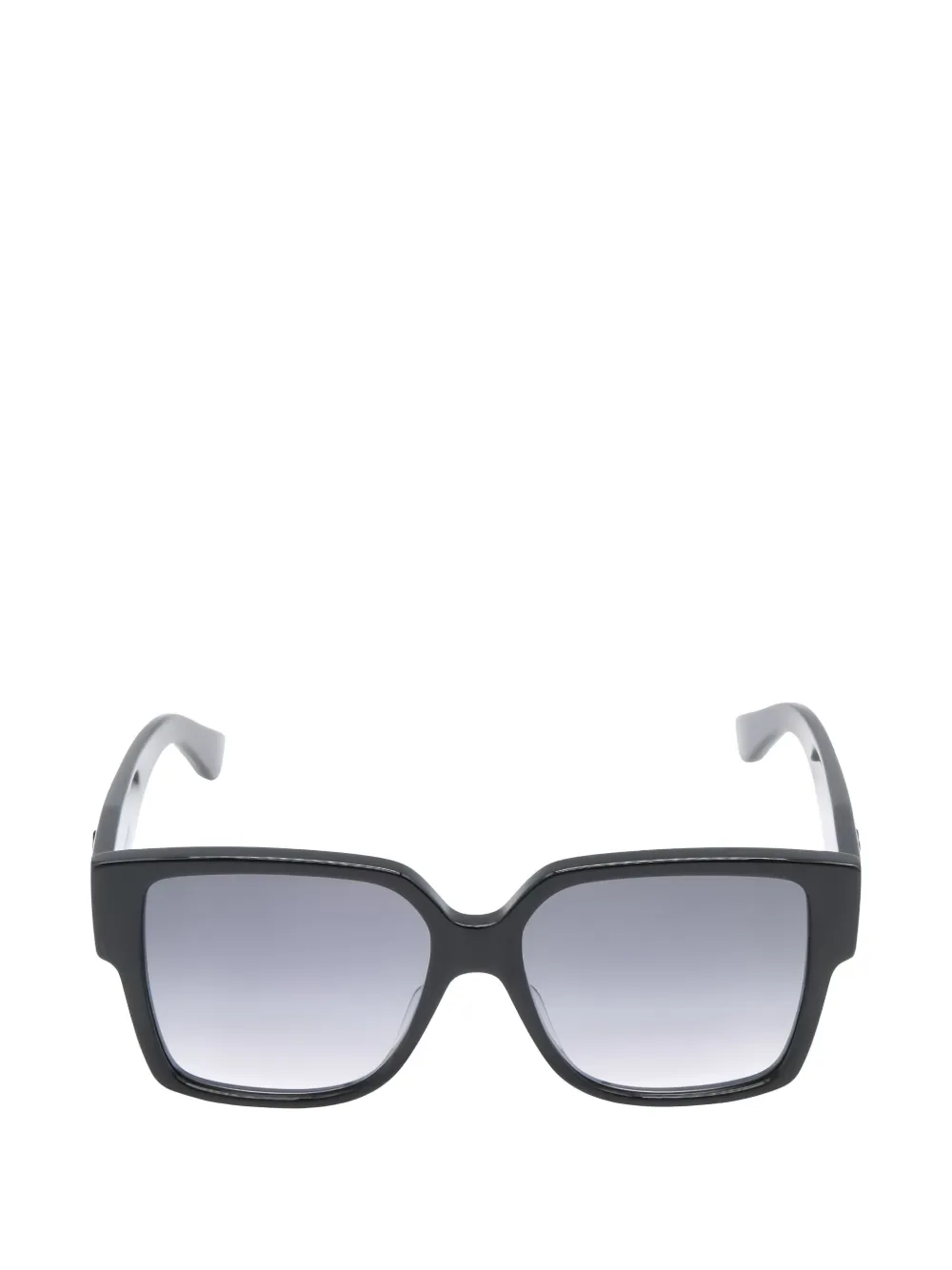 Saint Laurent Pre-Owned YSL-plaque square-frame sunglasses - Nero