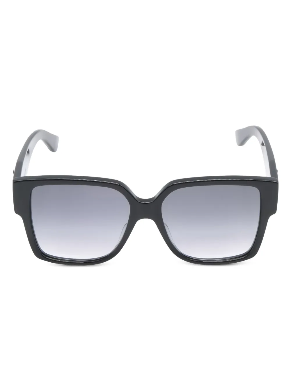Saint Laurent Pre-Owned YSL-plaque square-frame sunglasses | Black | Image 1