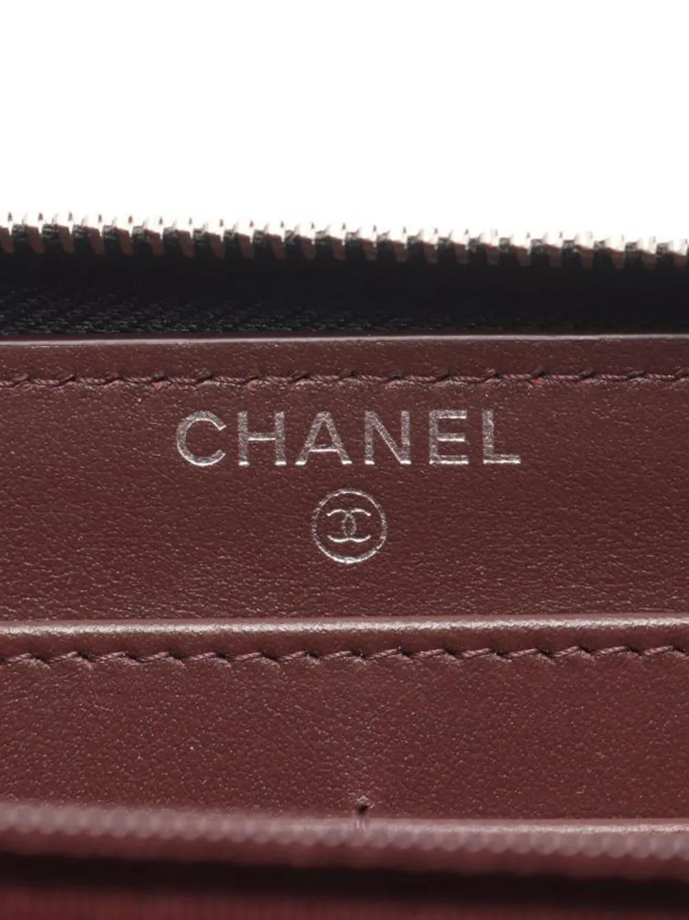 Pre-owned Chanel 2021s Matelassé Zip Wallet In Black