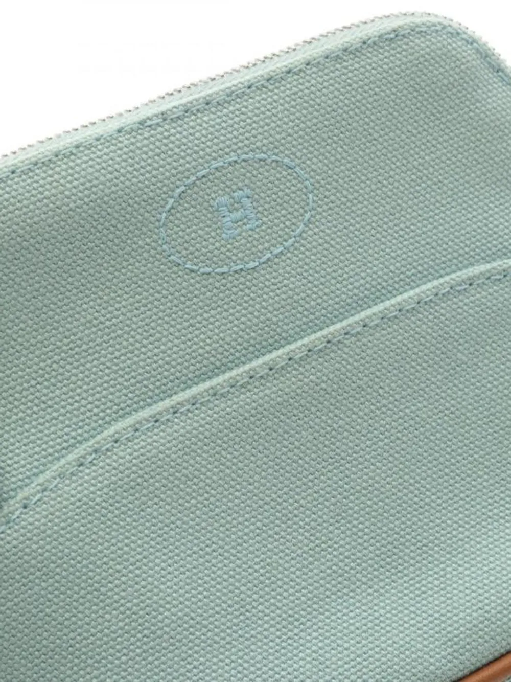 Pre-owned Hermes 2020s Mini Bolide Pouch Bag In Blue
