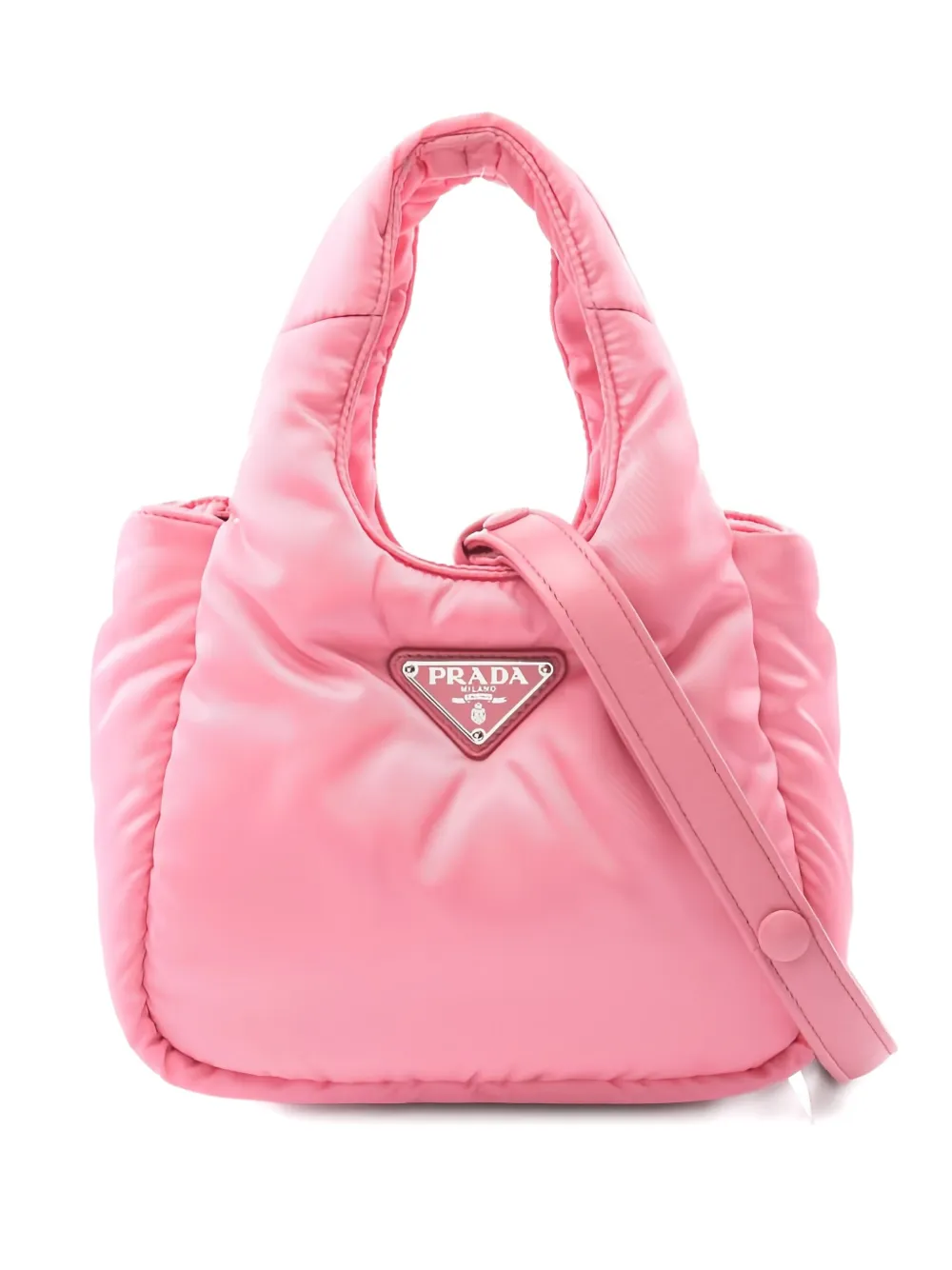 PRADA ピンク ナイロン ハンドバッグ プラダピンクバッグ PRADA ナイロン ミニハンドバッグ - メルカリ
