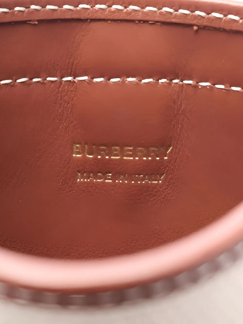 Pre-owned Burberry Anne Panelled Phone Holder In Brown
