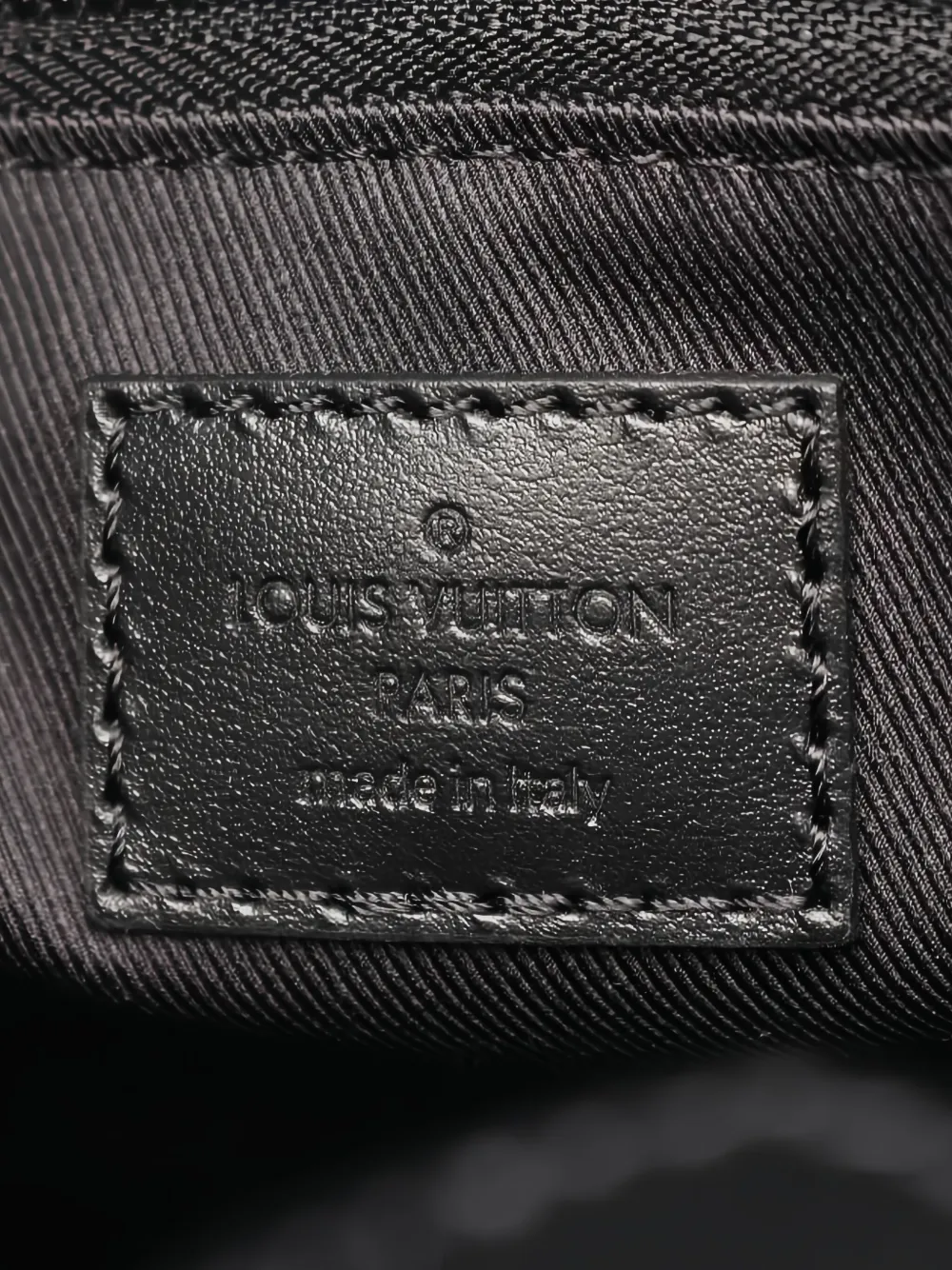 Pre-owned Louis Vuitton 2020s Monogram Eclipse Saumur Tote Bag In Black