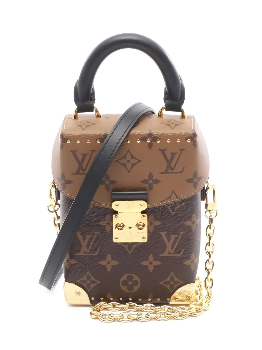Pre-owned Louis Vuitton Camera Box Two-way Handbag In Brown