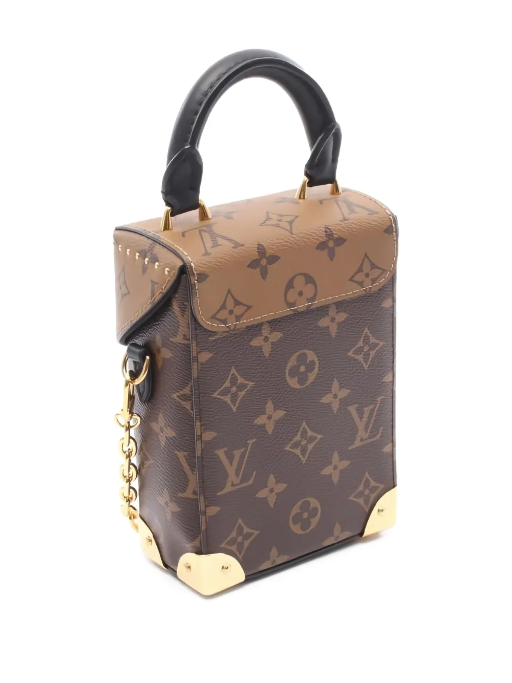 Pre-owned Louis Vuitton Camera Box Two-way Handbag In Brown