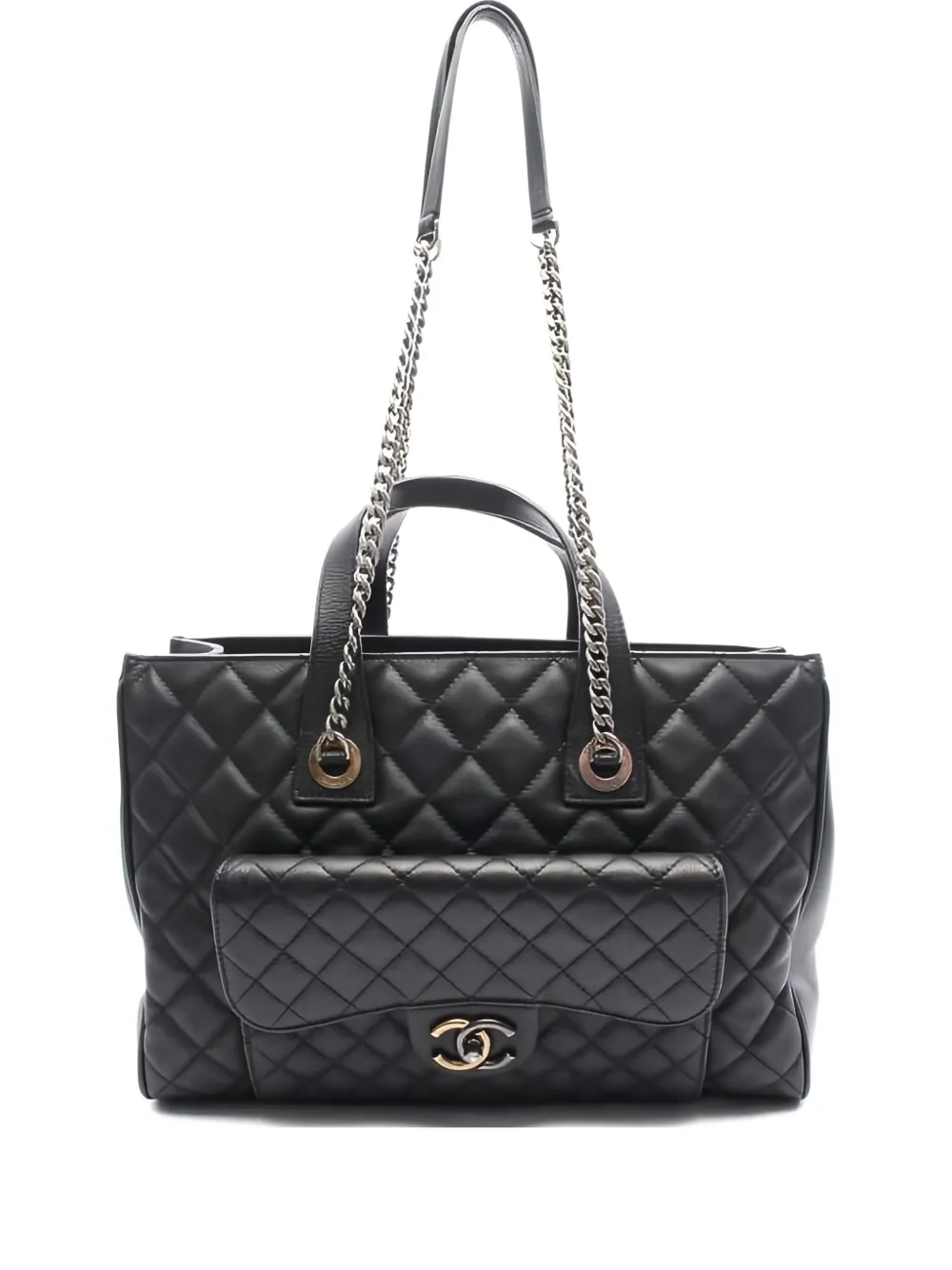 CHANEL Pre-Owned 2016-2017 Matelassê tote bag | Black | Image 1