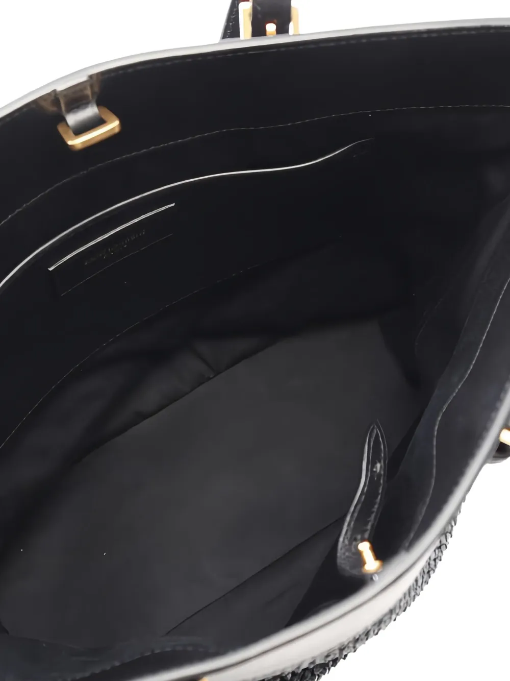 Saint Laurent Pre-Owned 2000s straw leather shoulder bag | Image 2